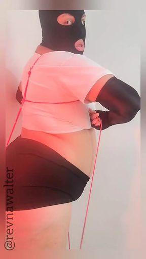 BBW - Hot Wife Tied Up And Enjoying A Lot!