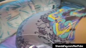 Canadian Cougar Shanda Fay Sucks Hot Cum from a Man's Mouth