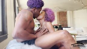 Hottie with the big beautiful black cock slobbery