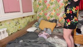 Mom finds her stepson Josh jacking off in her panties