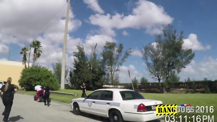 Bike rider is arrested by perverted milf cops deep and hard