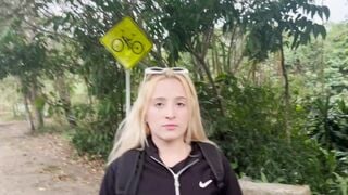 Ashleysoy's Colombian Dream: Lost Blonde's Public Blowjob