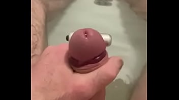 DIY butt plug vibe inside cock ring