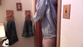 Korean hotty creams BBC in Bar bathroom - greatest XXX porn!