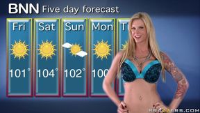 Brazzers Exxtra featuring Brooke Brand's long legs scene