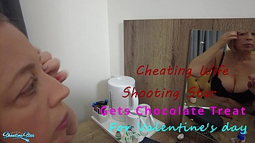 Cheating Wife Shooting Star get BBC Chocolate Treat For Valentines Day