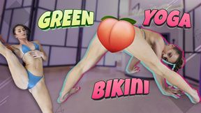 Green Microbikini Yoga -Hannahjames710