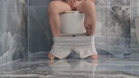 Caught on the Toilet – Naughty Bathroom Routine & Secret Fart Tease”