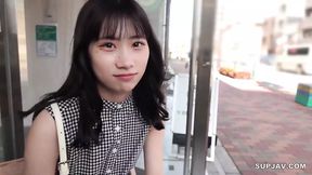 Sexy Asian beauty seduces with intense passion and wild desire