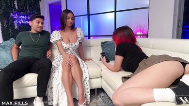 Latina Roommate Destroyed By Big Dick Couple Huge Tits Sloppy Threesome