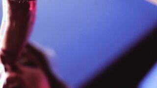 DOEPROJECTS - Crazy Hot Dark Hair Henessy Plays With Milk And Blows Penis - LETSDOEIT