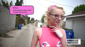 perverted babe alice pink takes bryan gozzling s big cock up her ass!