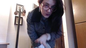 evil stepmom roleplay: nicoletta catches you with her slippers & takes total control