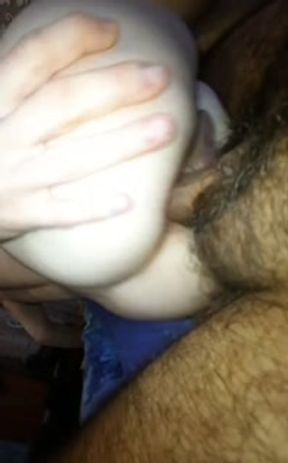 Катя пользуется моим членом Пока я лежу