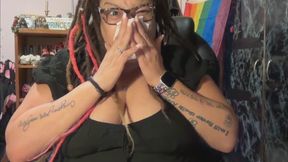 Cleavage & Congestion — One Full Day of Nose Play with a Rising Fetish Star: Snot, Honks & Nail Picking in 2K