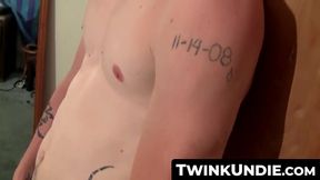 Cute undie lover's cock tease and cum blast in his undies