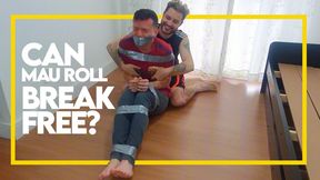 Can Mau Roll break free? (1080p) Gay Bondage - Gay Domination - Tape Bondage - Foot Fetish - Mask - BDSM