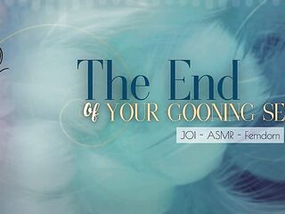 The End of Your Gooning Sesh - English femdom JOI