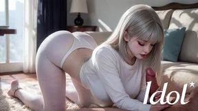 i love sitting in the living room while my asian girlfriend sucks me off. [ai]