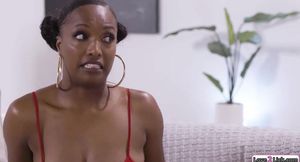 Black stepdaughter eat ebony milfs puss