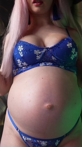 Pregnant Goddess and Her Slave Training. Slave's Last Chance