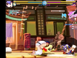 Nice-looking women has sex with studs in erotic ryona anime gameplay episode