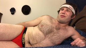 pov stud denies lover, jerks, & gives cei