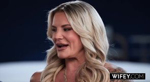 WIFEY Stunning Blonde Hotwife Cameryn Morie Gets Fucked By Another Man While Hubby Watches