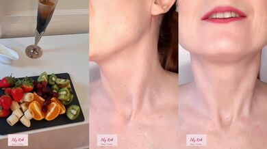 Messy Food WAM and Throat Swallowing Gulping Fetish