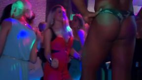 Real european bachelorettes sucking strippers dick