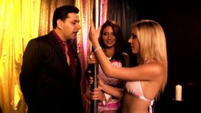 They were hanging out by the strip pole when the guy approached them and got the best...
