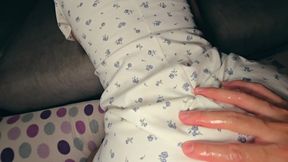 Stepsister fucked and cumshot on her beautiful feet