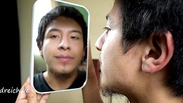 Delicious and hot tongue with mirror