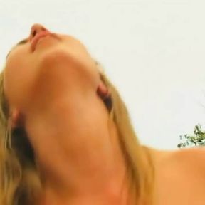 Outdoor sex with a sexy young blonde girl