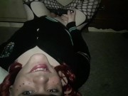 Cute Tgirl Edging To A Self Facial!