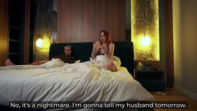 step mom shares bed with step son in 4k hotel fantasy—wild night!