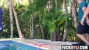Elana Bunnz teaches stepsons who's boss with big boobs and big butt