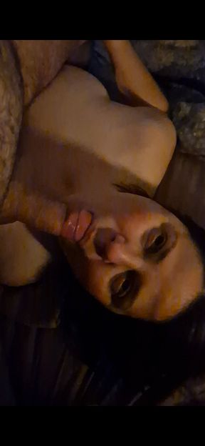 Cum in mouth flaccid - Homemade handheld cam