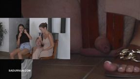 Mistresses Olga's and Natasa's cigarette break Pictures in pictures B wmv