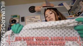 ER VISIT WITH DR. LUNA ROSE TESTICLE INJURY POV! You come in for an emergency visit and I assess the injury! Watch me give you a proper exam