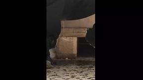Dirty Slut Pee in Shop Eingepiss