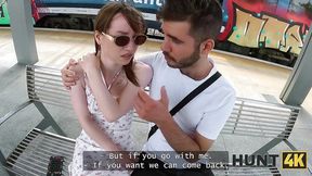 HUNT4K  Striptease and sex to get a new job