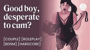 Mistress Chastity dominates and creampies obedient pup