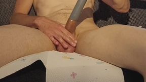 Vacuum cleaner masturbation crazy orgasm