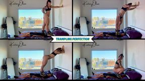 Trampling Perfection - Kortney Olson Gives the Perfect Trampling Experience - Her Slave is Crushed Under Her Massive Muscular Body - UltraHD (WMV)