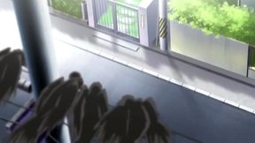 Virgin Teen Deflowered by Sempai in Hot Anime Threesome Creampie Scene