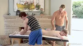 Happy Massage For Him In A Threesome