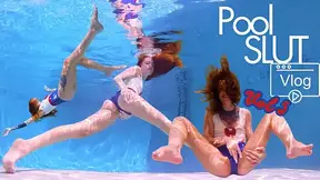 Swimming & Cumming in Latex - Pool Slut Vlog Vol 5 - Jasper Reed