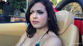 Dark haired and dark eyed curvy girl isnt very smart but is a great fuck