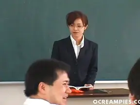 Mai Satsuki Naughty School Teacher Gets Drippy Facial